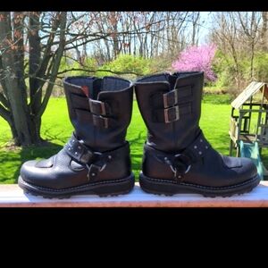 Harley-Davidson® Women's Marmora 7.5-Inch Black Motorcycle Boots